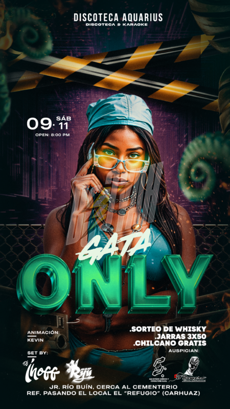 Gata Only - Flyer Yisus Desing